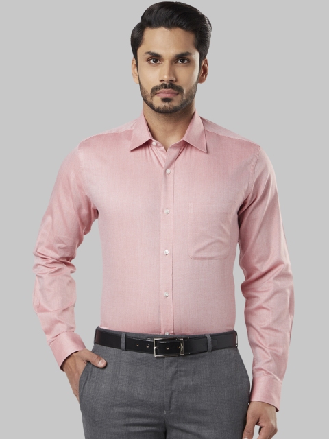 

Raymond Men Red Slim Fit Self Design Formal Shirt