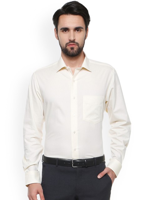 

Van Heusen Men White Custom Boxy Solid Formal Shirt