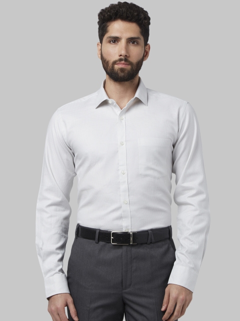 

Park Avenue Men Beige Slim Fit Self Design Formal Shirt