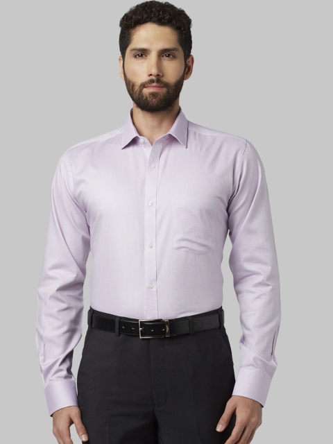 

Park Avenue Men Purple Slim Fit Self Design Formal Shirt