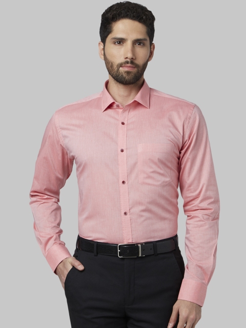 

Park Avenue Men Red Slim Fit Solid Formal Shirt