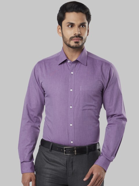 

Raymond Men Purple Slim Fit Solid Formal Shirt