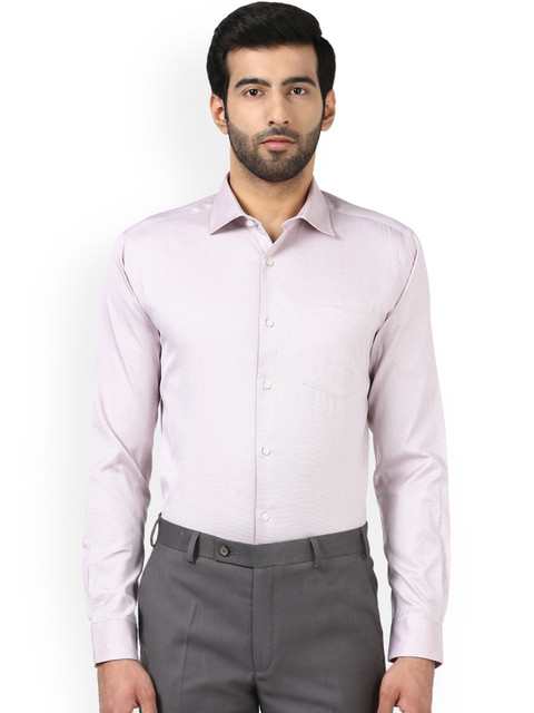 

Park Avenue Men Red Slim Fit Self Design Formal Shirt