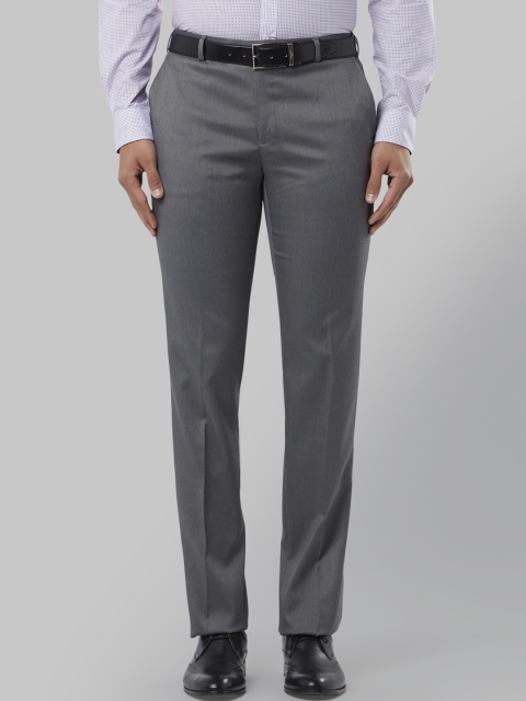 

Raymond Men Grey Slim Fit Solid Formal Trousers