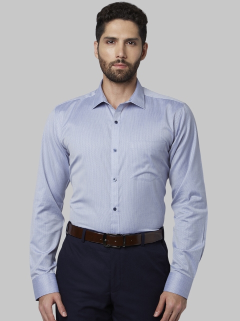 

Park Avenue Men Blue Slim Fit Printed Formal Shirt