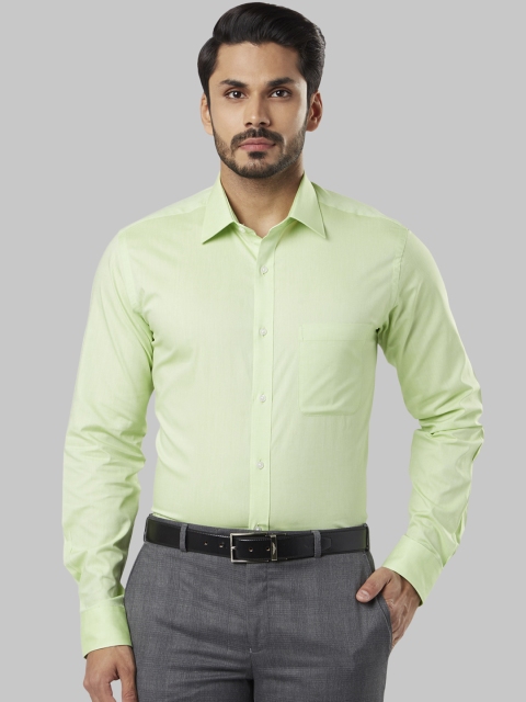 

Raymond Men Green Slim Fit Solid Formal Shirt