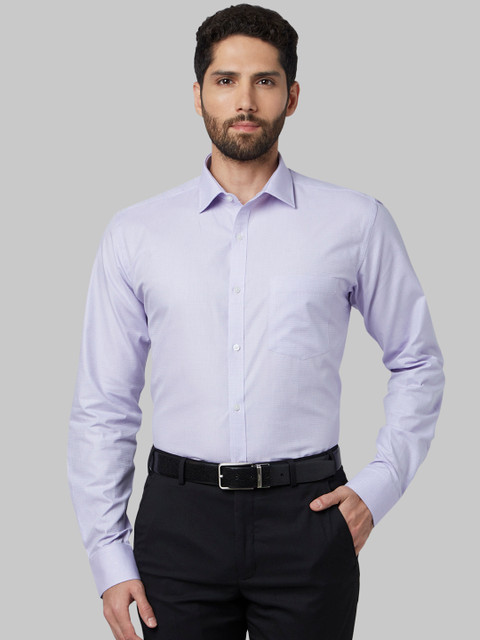 

Park Avenue Men Purple Slim Fit Self Design Formal Shirt