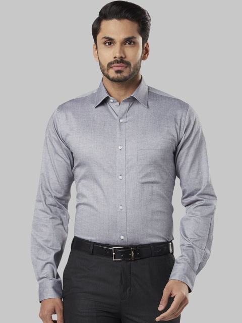 

Raymond Men Grey Slim Fit Solid Formal Shirt