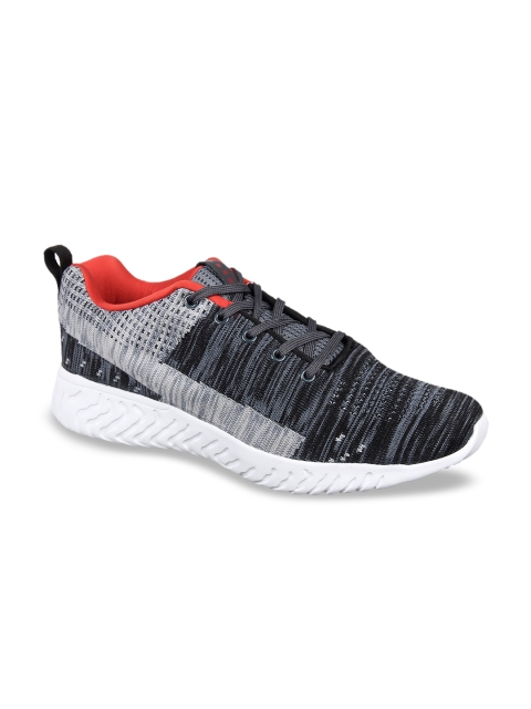 

Yuuki Men Black & Grey Running Shoes