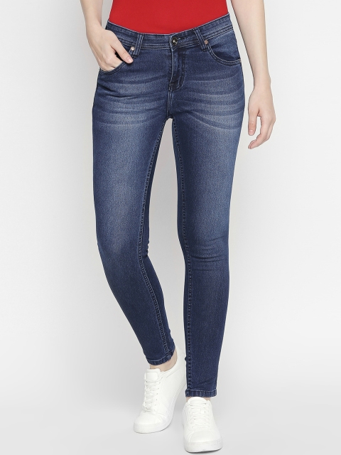 

High Star Women Blue Slim Fit Mid-Rise Clean Look Stretchable Jeans