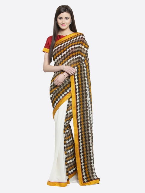 

Shaily Multicoloured Printed Pure Georgette Saree, Multi