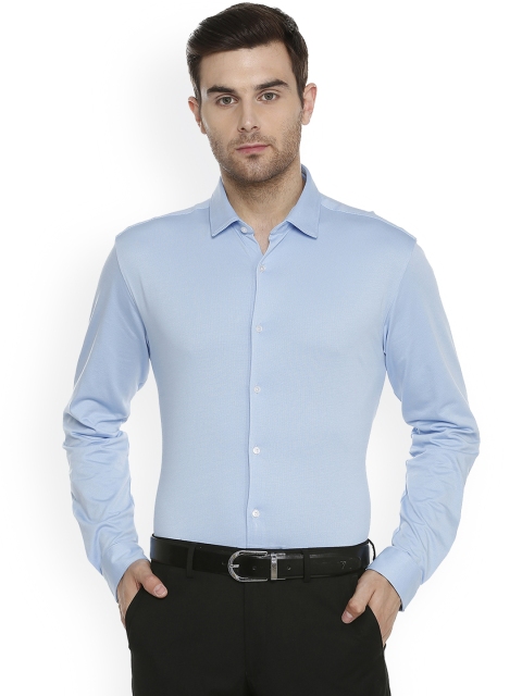 

Van Heusen Men Blue Slim Fit Self Design Formal Shirt