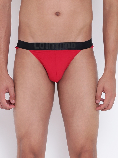 

La Intimo Men Red Solid Thongs LISL031RD0