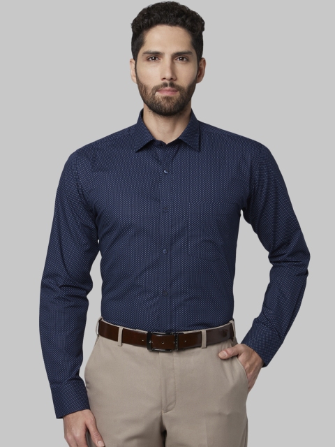 

Park Avenue Men Blue Slim Fit Printed Formal Shirt