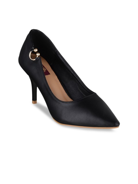 

SHUZ TOUCH Women Black Solid Pumps