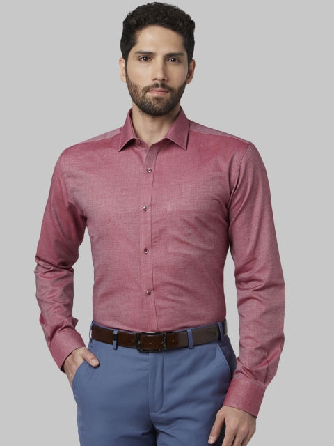 

Park Avenue Men Red Slim Fit Solid Formal Shirt