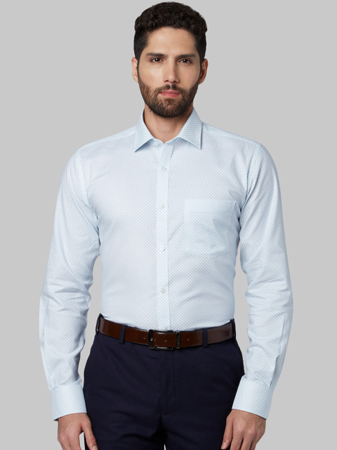 

Park Avenue Men Blue Slim Fit Printed Formal Shirt