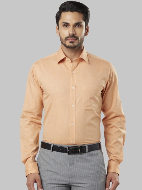 

Raymond Men Orange Slim Fit Solid Formal Shirt
