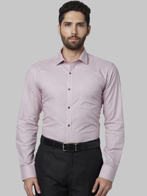 

Park Avenue Men Red Slim Fit Printed Formal Shirt
