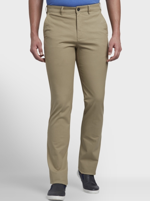 

ColorPlus Men Khaki Regular Fit Solid Regular Trousers