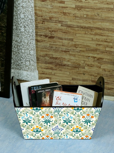 

Reinvention Factory Black & Off-White MDF Magazine Organiser
