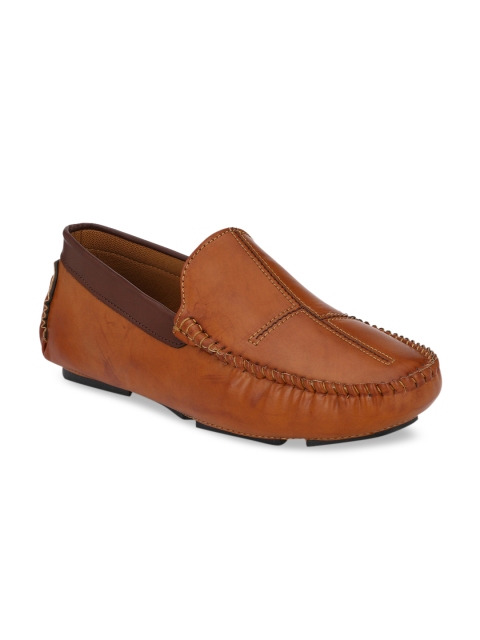 

John Karsun Men Tan Brown Driving Shoes