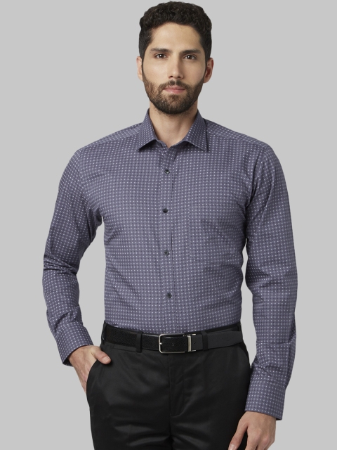 

Park Avenue Men Blue Slim Fit Printed Formal Shirt