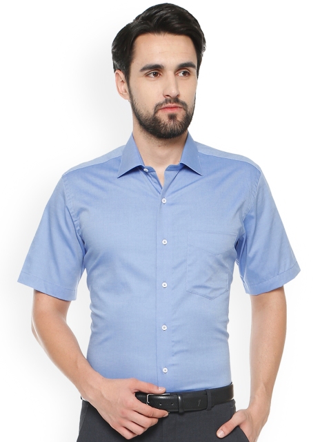 

Van Heusen Men Blue Regular Fit Solid Formal Shirt