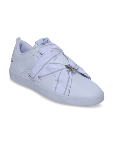 

Puma Women Blue Smash Wns Buckle Leather Slip-On Sneakers