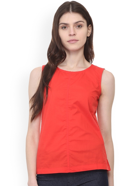 

People Women Red Solid Top