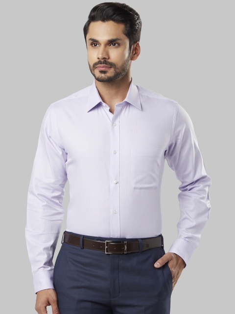 

Raymond Men Lavender Slim Fit Solid Formal Shirt