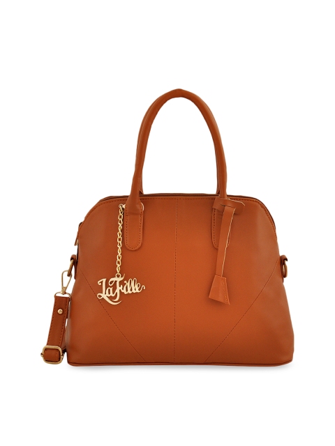 

LaFille Tan Brown Solid Handheld Bag