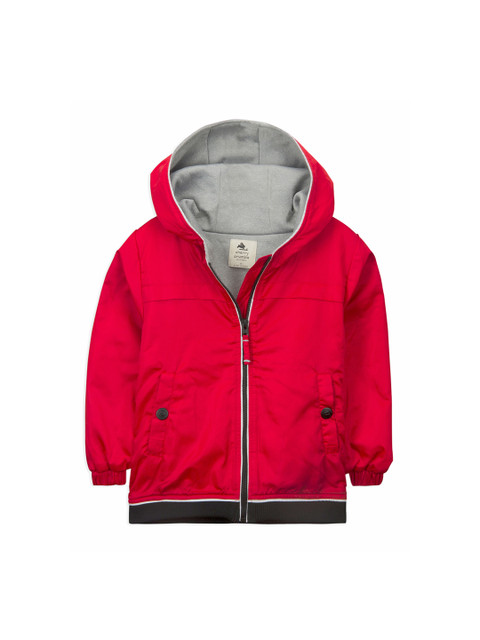 

Cherry Crumble Kids Red Solid Bomber Jacket