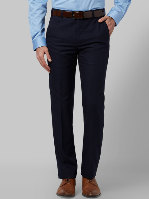 

Park Avenue Men Blue Slim Fit Solid Formal Trousers