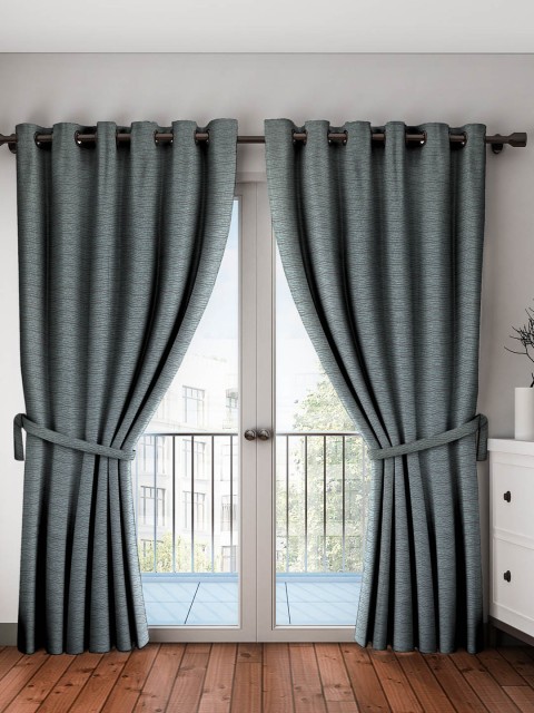 

NEUDIS Set of 2 Door Curtains, Brown
