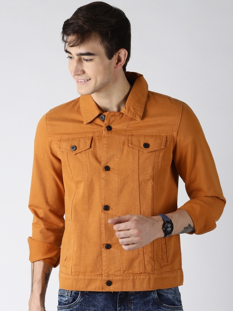 

Blue Saint Men Mustard Yellow Solid Tailored Jacket