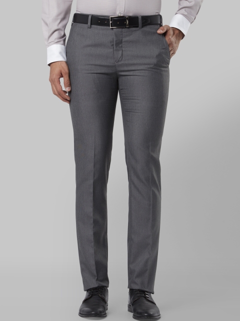 

Raymond Men Grey Slim Fit Solid Formal Trousers