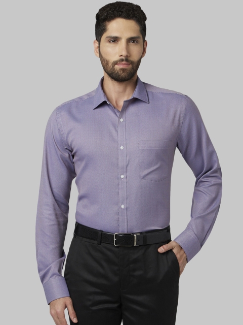 

Park Avenue Men Purple Slim Fit Self Design Formal Shirt