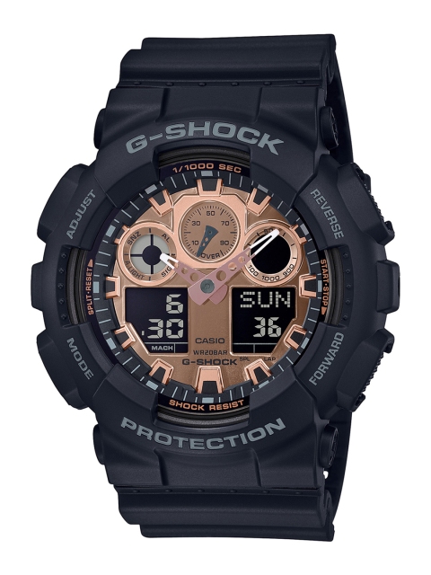

CASIO G-Shock Men Brown Dial Black & Gold Series Watch GA-100MMC-1ADR - G936