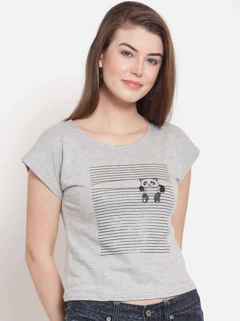 

Everlush Women Grey Printed Top