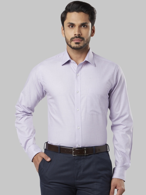 

Raymond Men Lavender Slim Fit Solid Formal Shirt