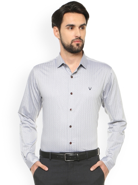 

Allen Solly Men Grey Sport Slim Fit Self Design Formal Shirt