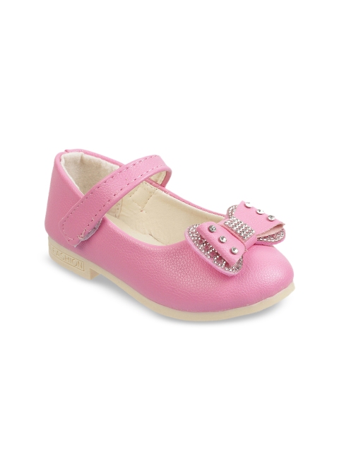

Kittens Girls Pink Solid Ballerinas