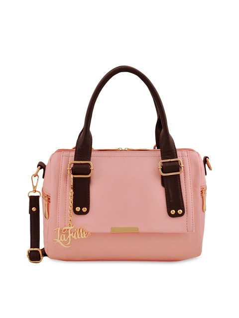 

LaFille Pink Solid Handheld Bag