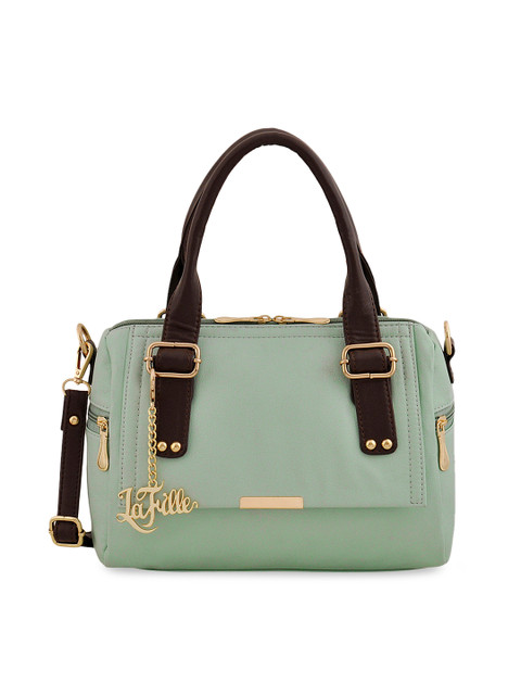 

LaFille Green Solid Handheld Bag