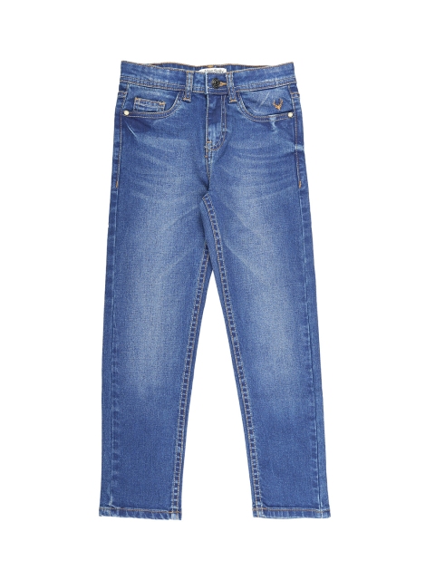 

Allen Solly Junior Boys Blue Regular Fit Mid-Rise Clean Look Stretchable Jeans