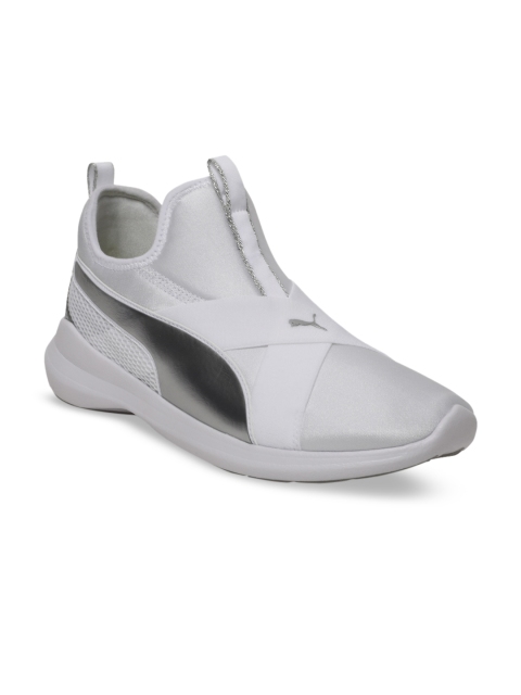

Puma Women White Colourblocked Rebel X Trailblazer Slip-On Sneakers