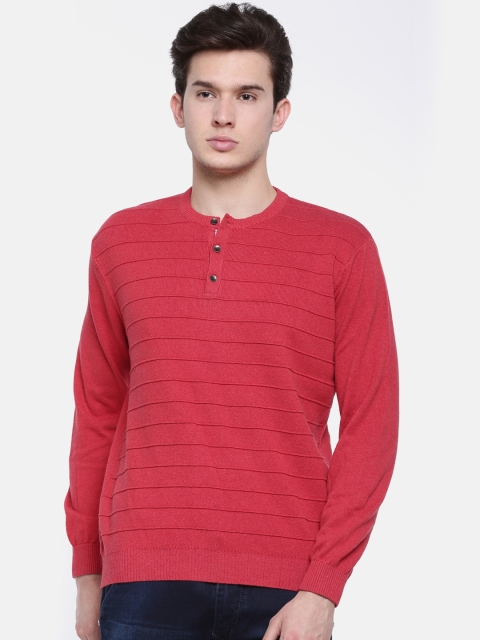 

t-base Men Red Striped Sweater