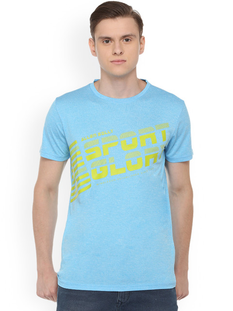 

Allen Solly Sport Men Blue Printed Round Neck T-shirt