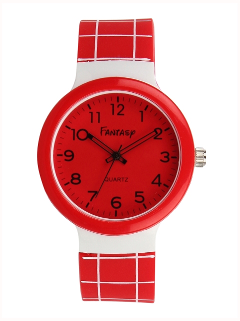 

Fantasy World Unisex Red Analogue Watch FW-9005